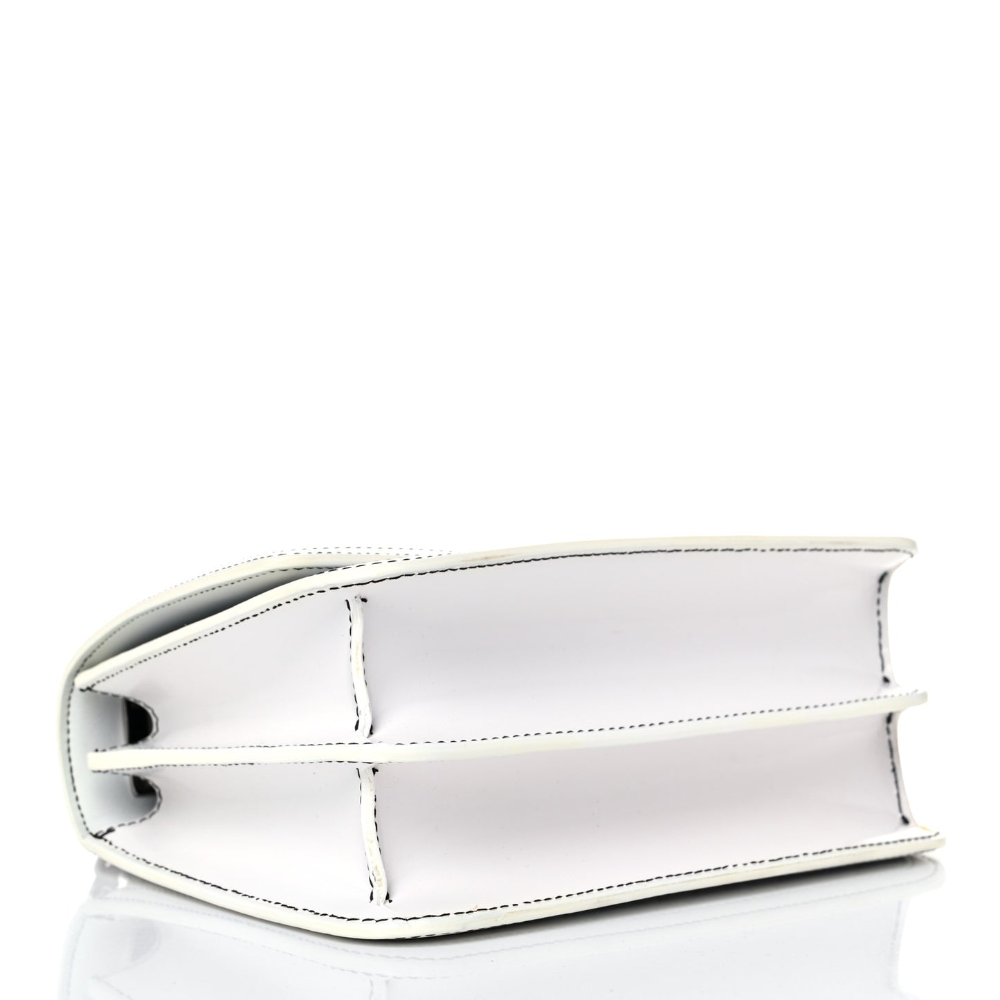 Calfskin Monogram Embossed Small TB Chain Bag Optic White