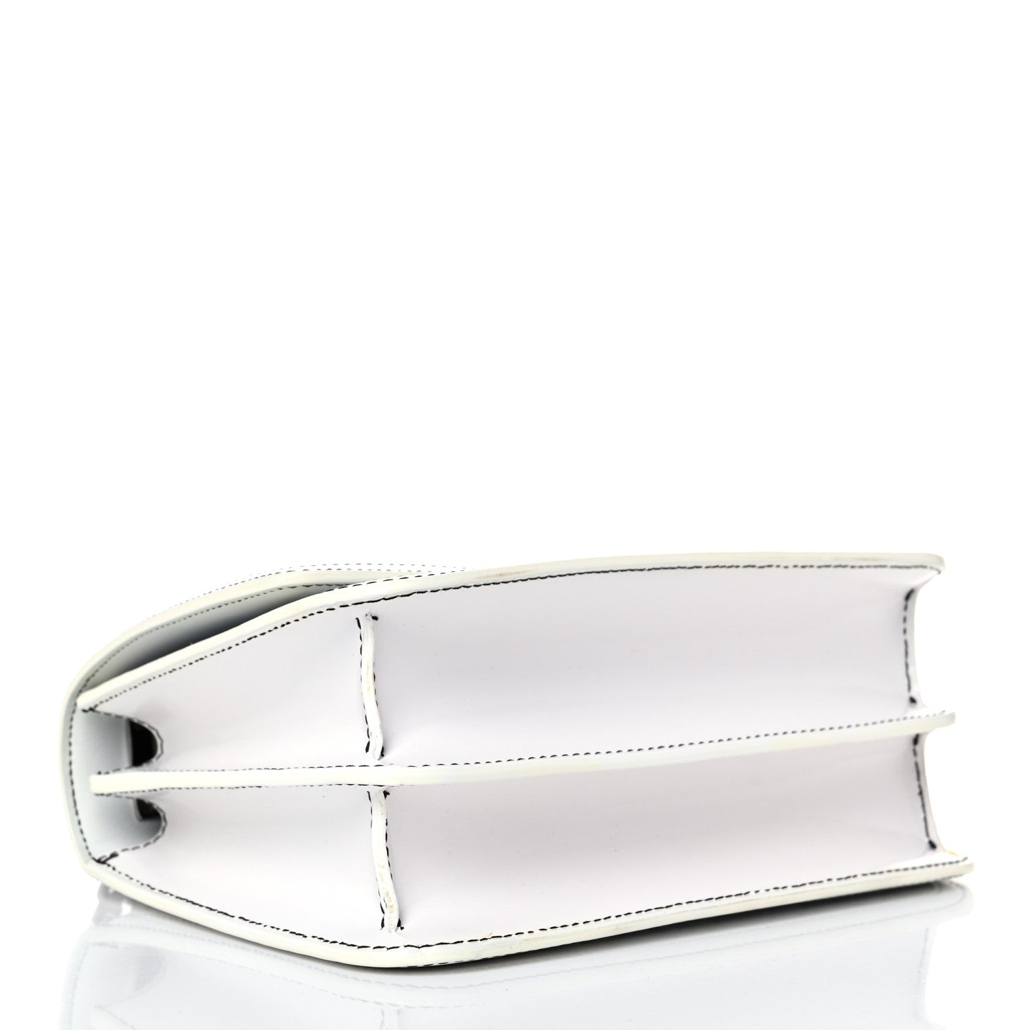 Burberry Calfskin Monogram Embossed Small TB Chain Bag Optic White 4 of 15
