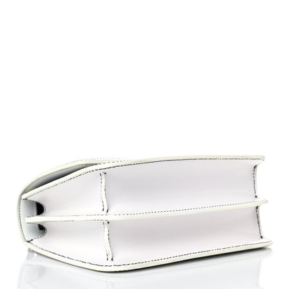 Burberry Calfskin Monogram Embossed Small TB Chain Bag Optic White 4 of 15