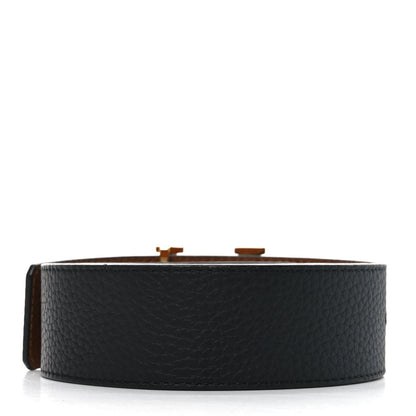 Louis Vuitton Taurillon Calfskin 30mm LV Initiales Reversible Belt 95 38 Black Brown 2 of 3