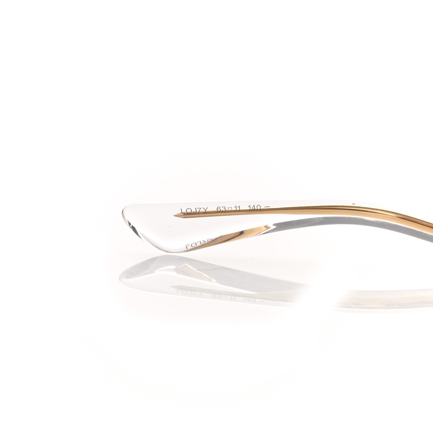 Christian Dior Reflected Prism Mirrored Sunglasses Black Gold 7 of 8