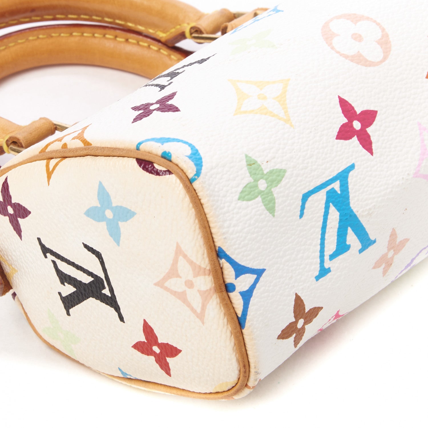 Louis Vuitton Monogram Multicolor Mini Sac HL Speedy White 5 of 8