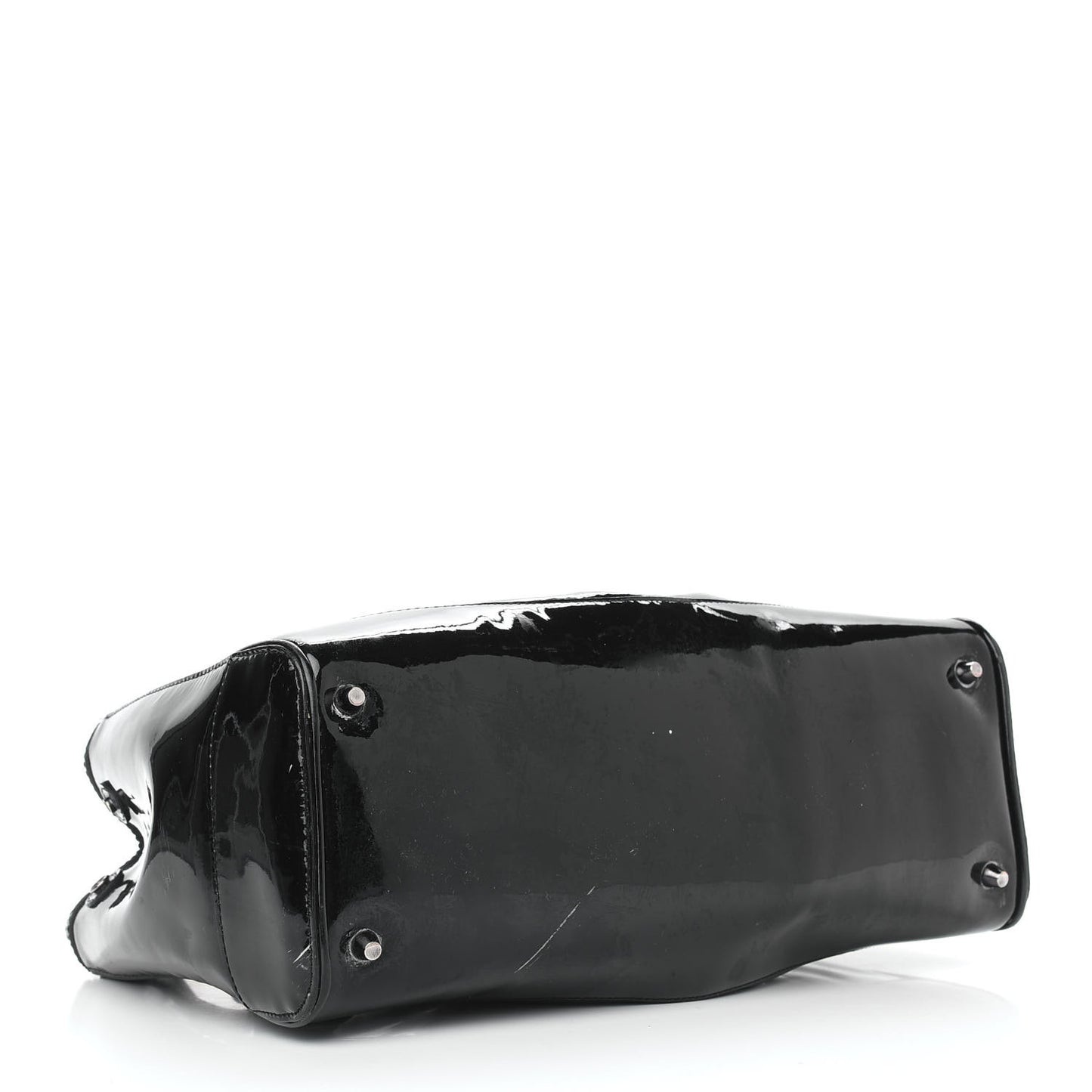 Patent Zip Tote Black