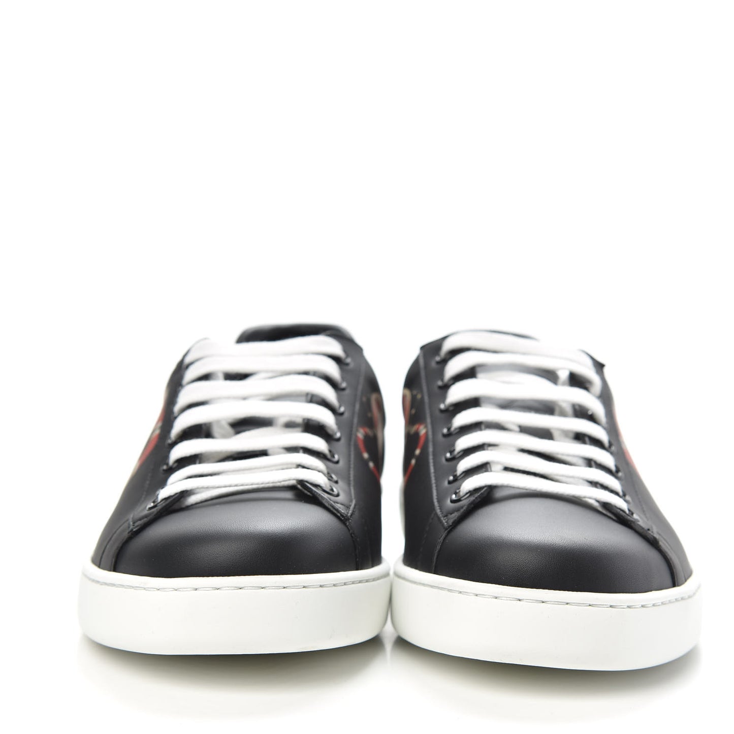 Calfskin Kingsnake Mens Ace Sneakers 9.5 Black Multicolor