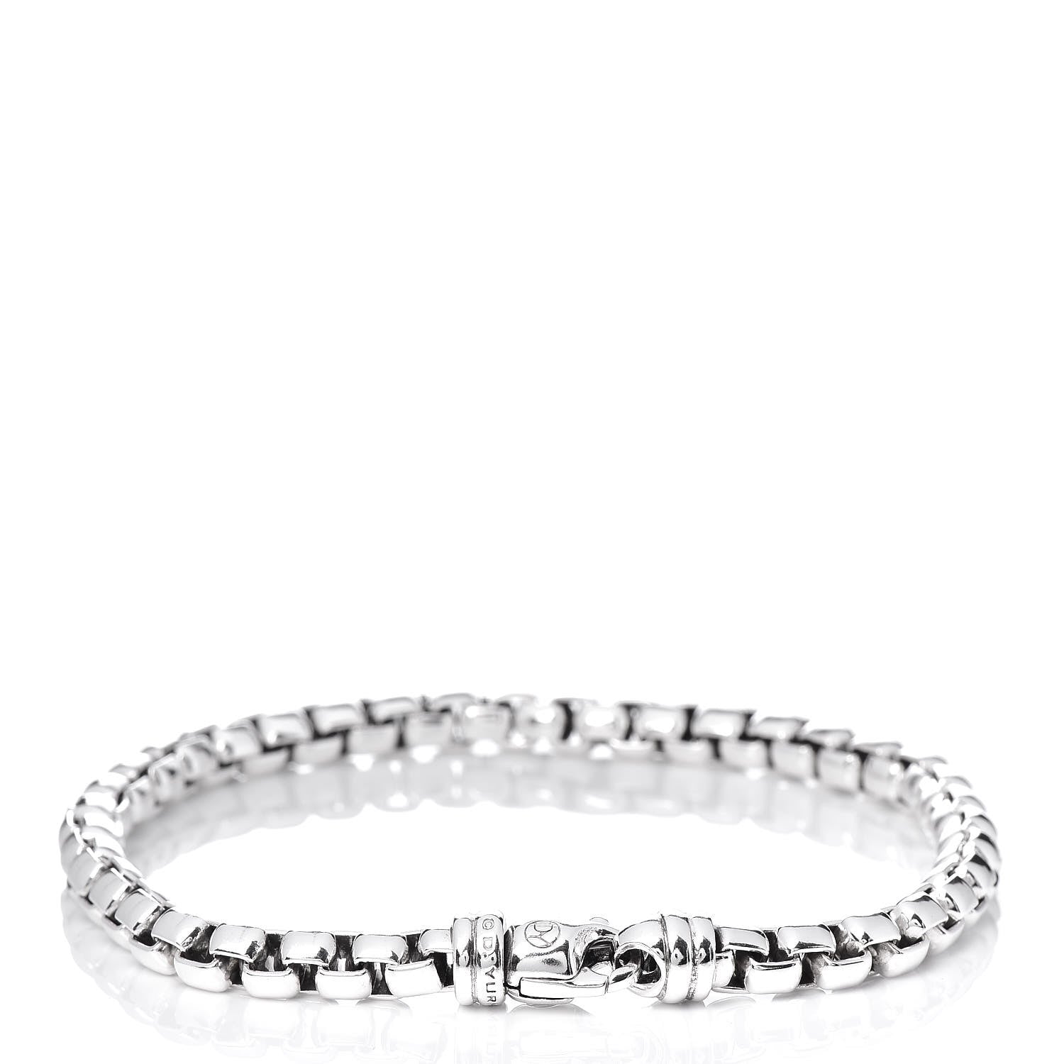 David Yurman Sterling Silver 5mm Box Chain Bracelet 3 of 4