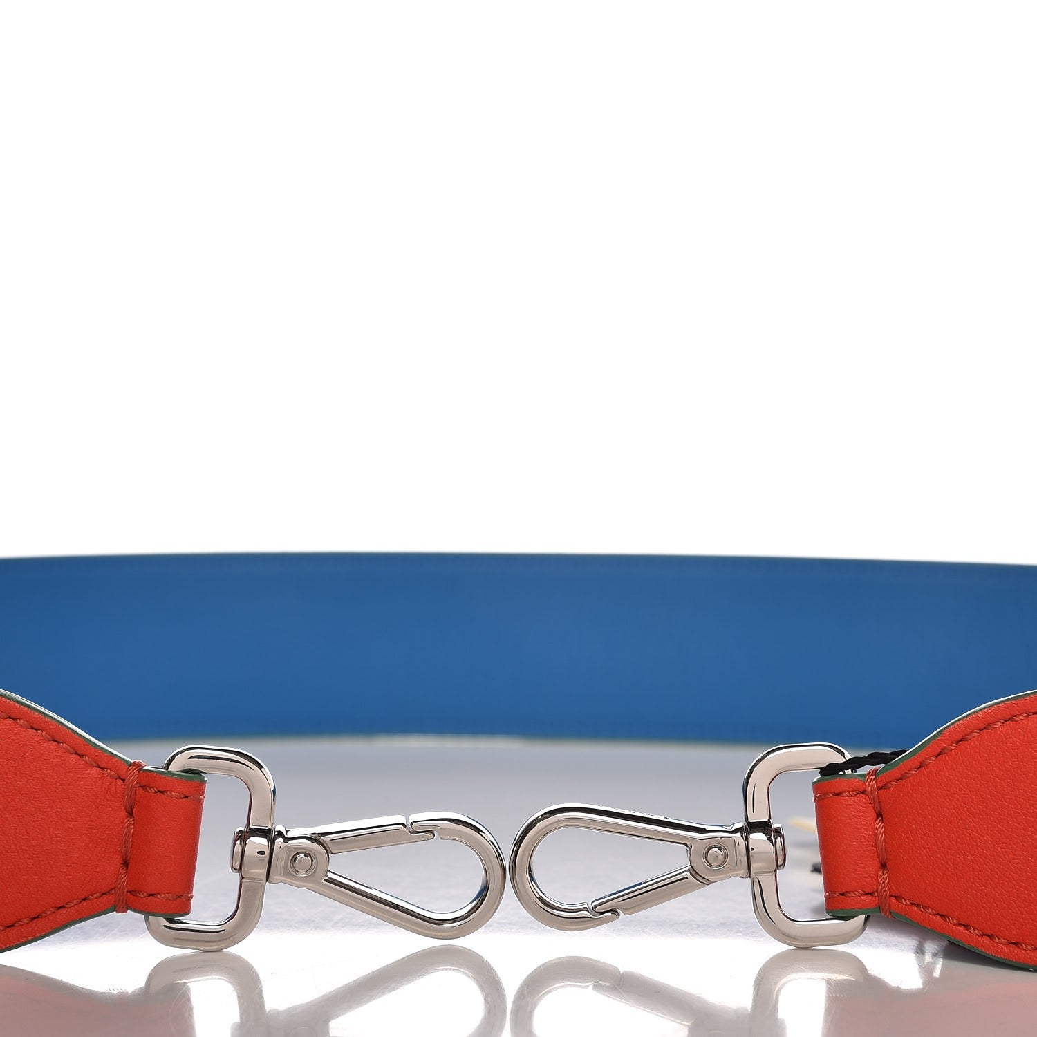 Fendi Vitello Dolce Bi-Color Strap You Papavero Blue Royal 2 of 3