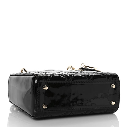 Christian Dior Patent Cannage Mini Lady Dior Black 4 of 8