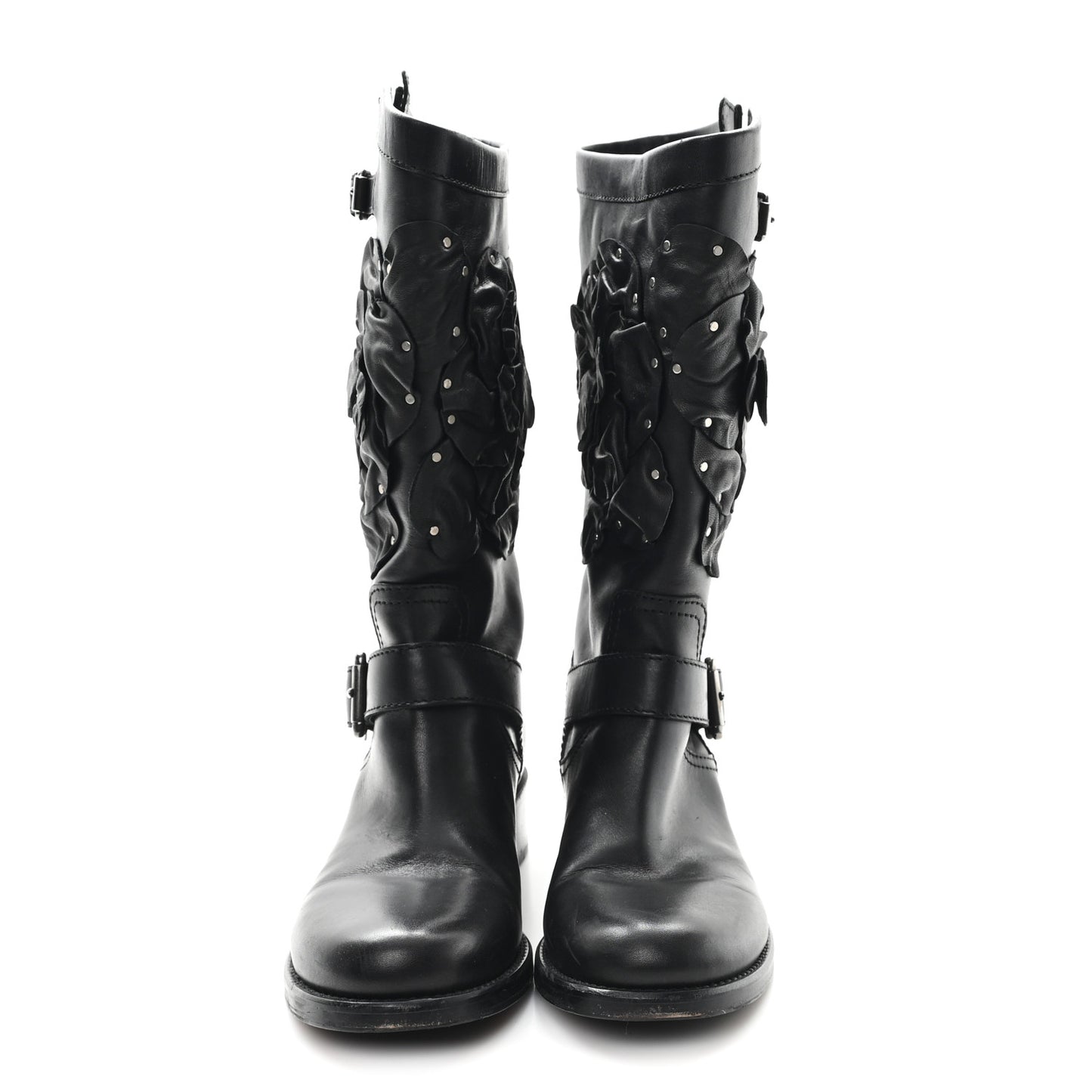 Calfskin Techno Couture Boots 38 Black