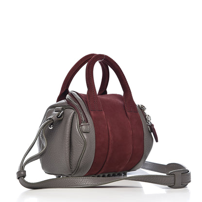 Alexander Wang Nubuck Soft Pebbled Calfskin Mini Rockie Beet Stone Rhodium Hardware 1 of 12