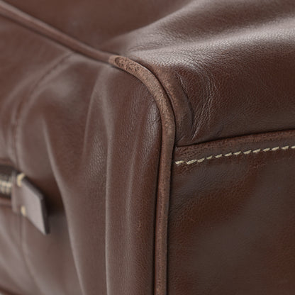 Prada Soft Calfskin Satchel Brown 9 of 11