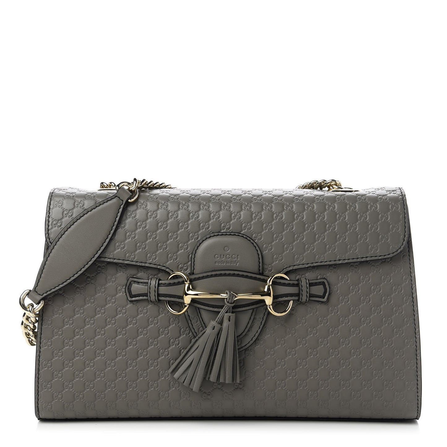 Soft Microguccissima Medium Emily Chain Shoulder Bag Loess