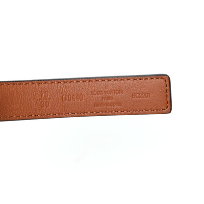 Louis Vuitton Calfskin Reverse Monogram 20mm LV Iconic Reversible Belt 75 30 Black 3 of 5