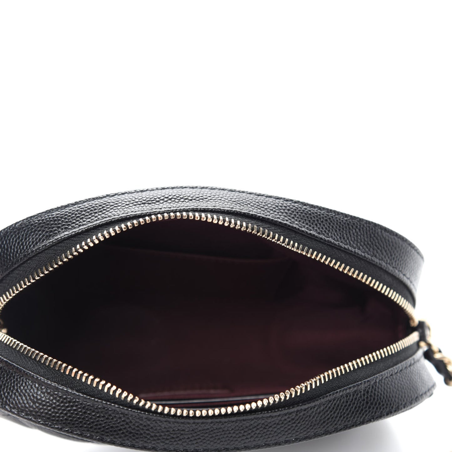 Caviar Quilted Vanity With Chain Black