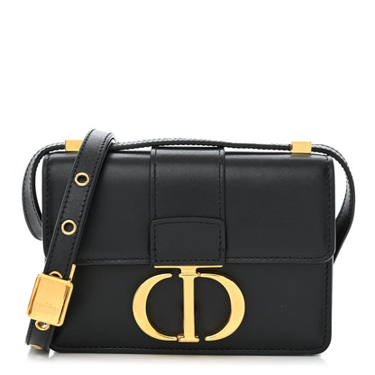 Christian Dior Smooth Calfskin Micro 30 Montaigne Flap Bag Black 1 of 10