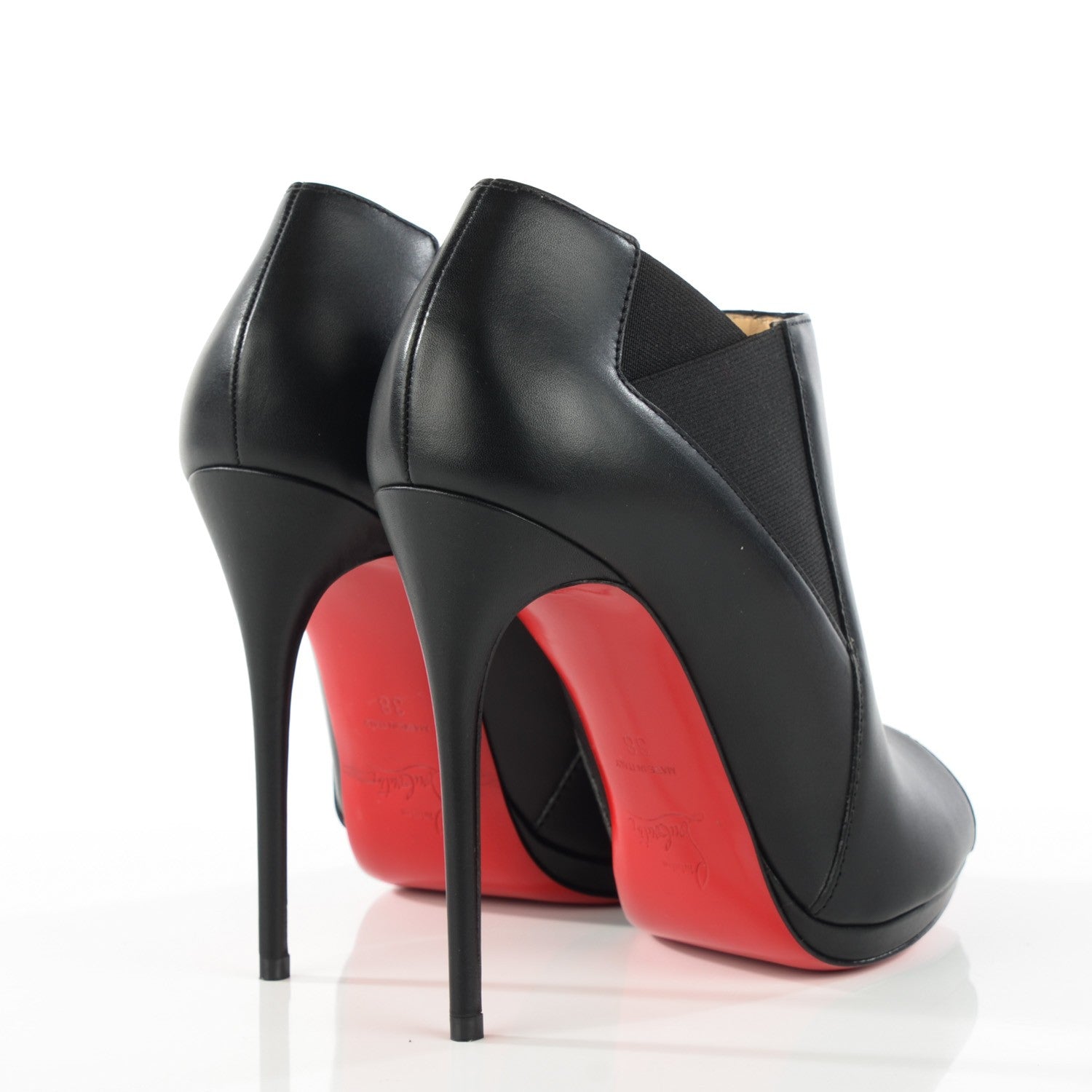 Christian Louboutin King Calf Bootstagram 120 Ankle Boots 38 Black 4 of 8