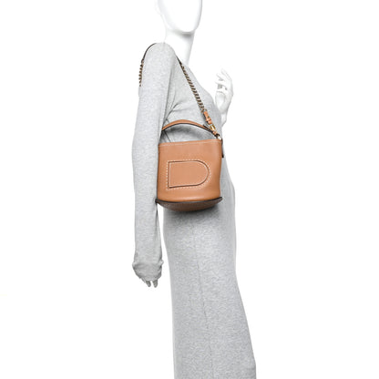 Delvaux Taurillon Mini Pin Daily Surpique Bucket Vegetal Ivory 2 of 10