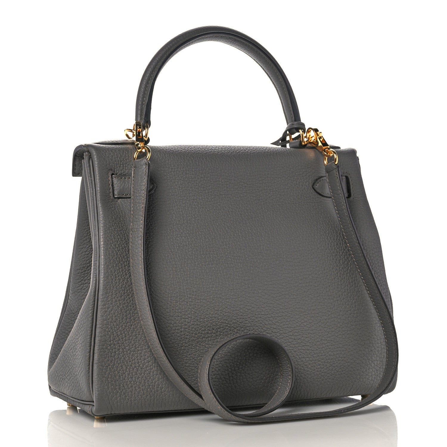 Hermes Togo Kelly Retourne 28 Etain 3 of 38