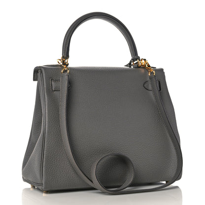 Hermes Togo Kelly Retourne 28 Etain 3 of 38