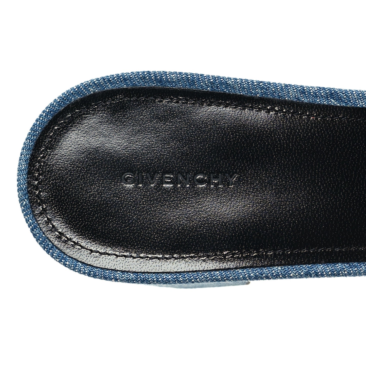 Cotton Denim 4G Logo Mule Sandals 40 Denim Blue