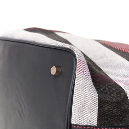 Burberry Canvas Mega Check Sequin Heart Medium Ashby Hobo Black 9 of 13