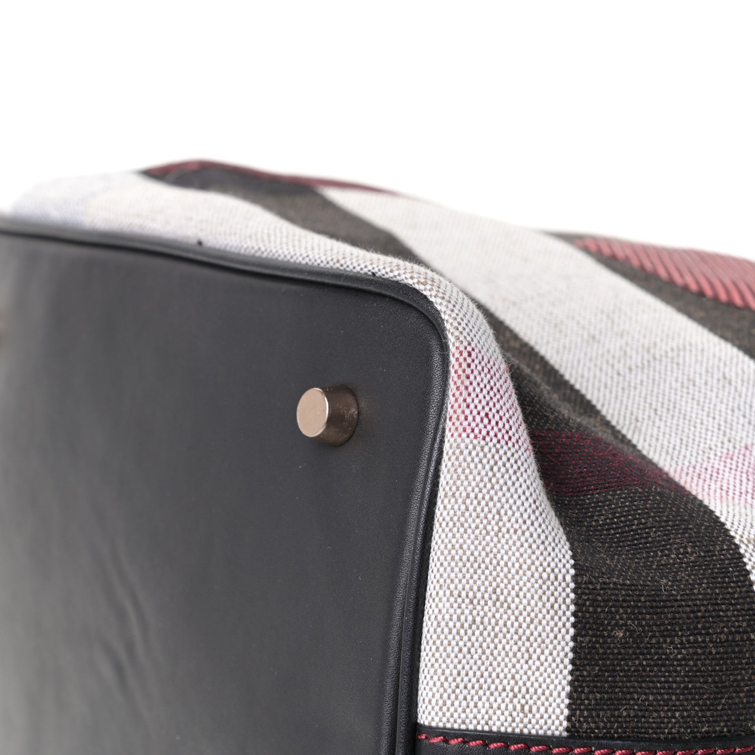 Burberry Canvas Mega Check Sequin Heart Medium Ashby Hobo Black 9 of 13