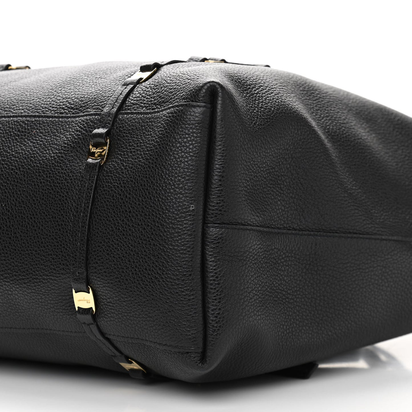 Grained Calfskin Emotion Tote Black