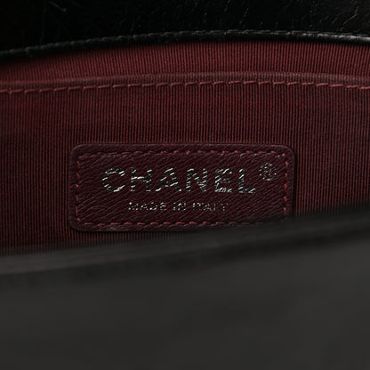 Chanel Glazed Calfskin Quilted Medium Boy Chained Flap Black 6 of 13