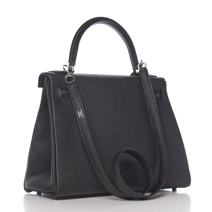 Hermes Togo Kelly Retourne 28 Black 2 of 10