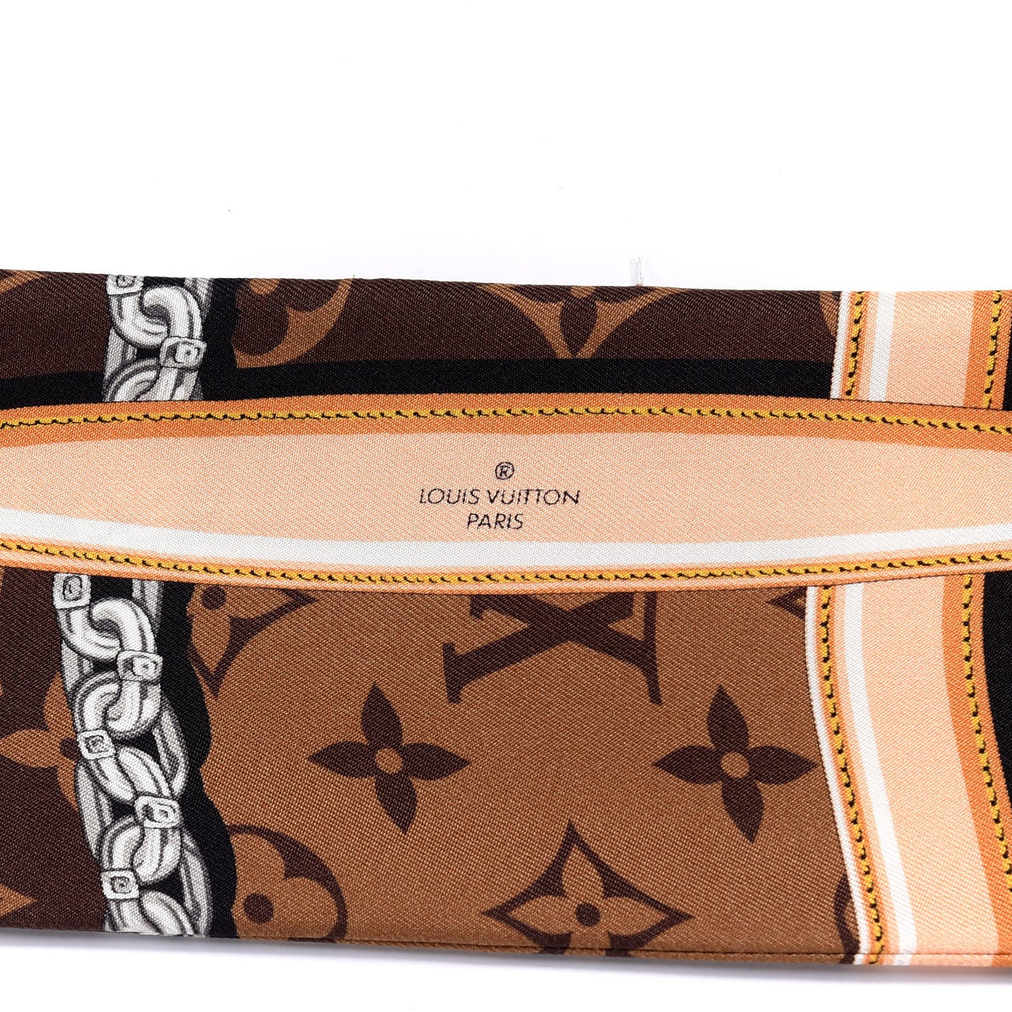 Silk Monogram Confidential Bandeau Brown