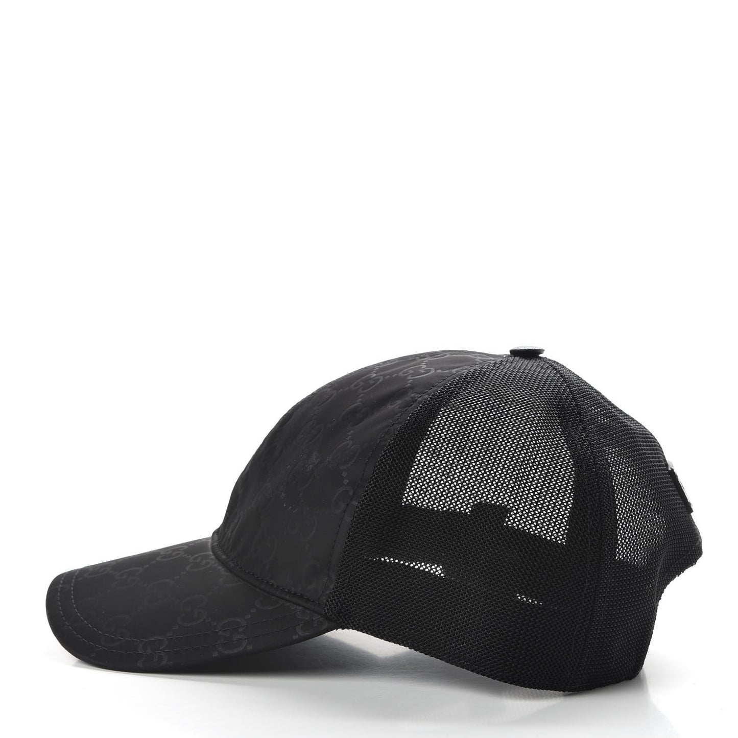 Nylon Monogram Baseball Hat XL Black