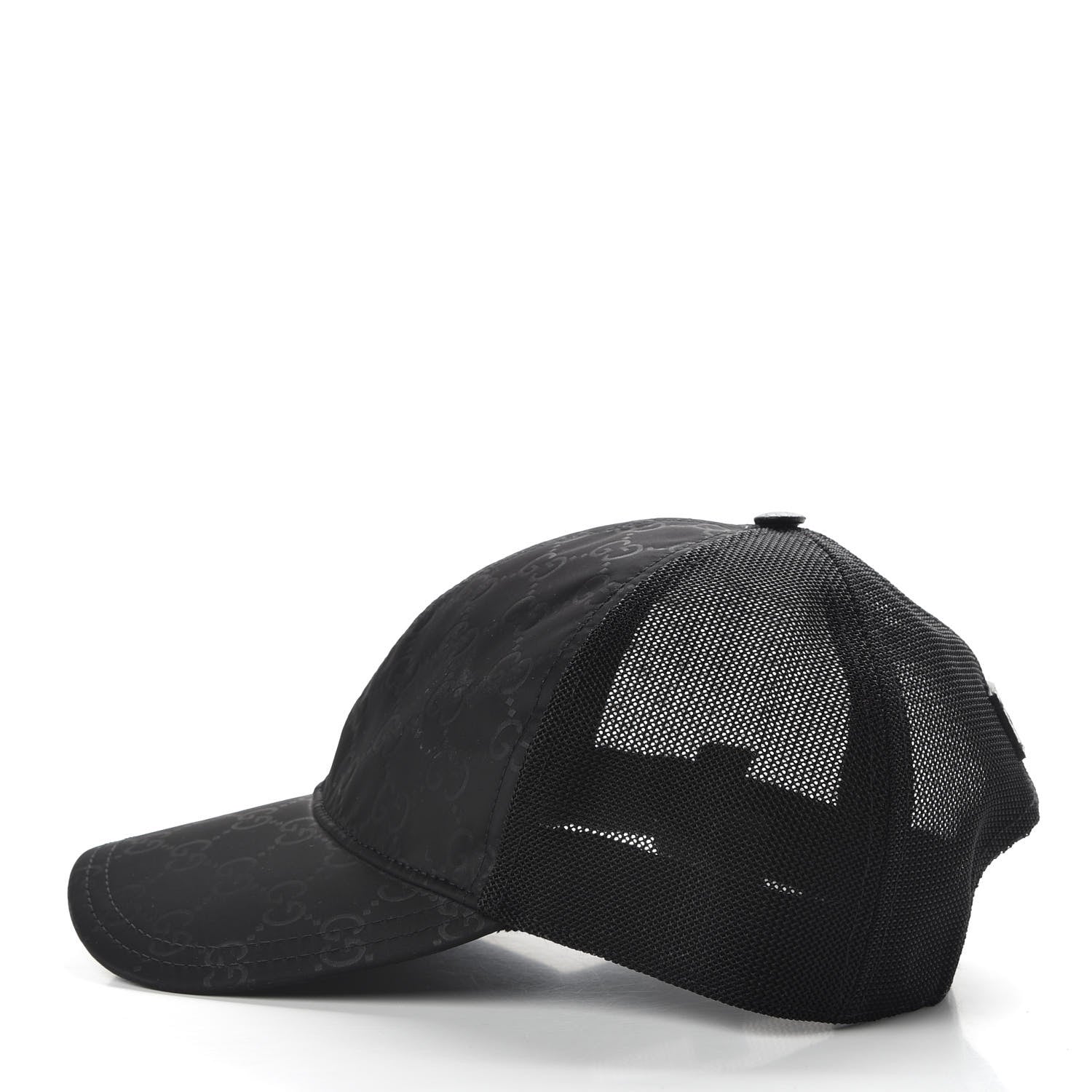 Gucci Nylon Monogram Baseball Hat XL Black 3 of 8