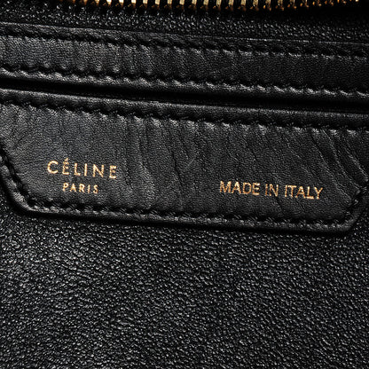Celine Calfskin and Suede Small Trapeze Tri-Color Royal Blue 7 of 10