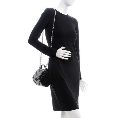 Givenchy Calfskin Suede Mini Studded Chevron Pandora Box Crossbody Bag Black 2 of 7