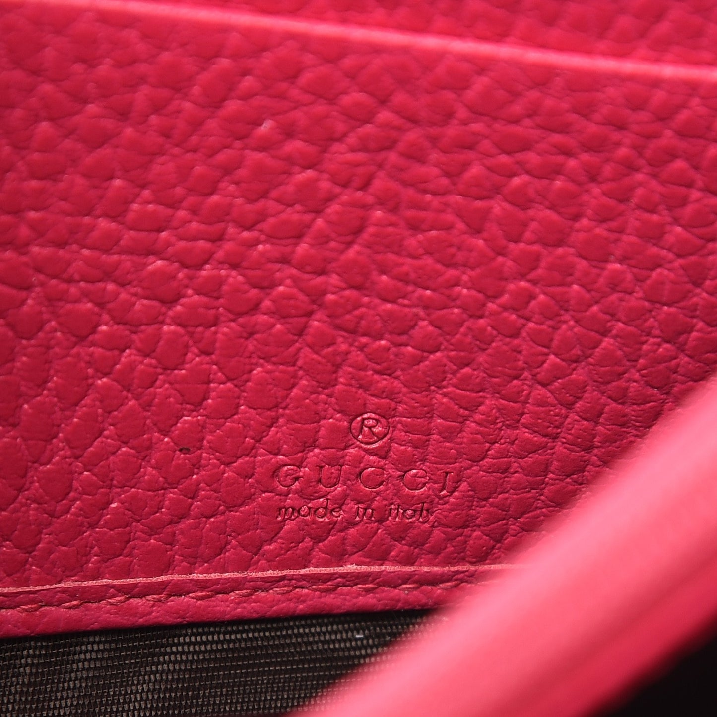 Dollar Calfskin GG Marmont Continental Wallet Box Pink