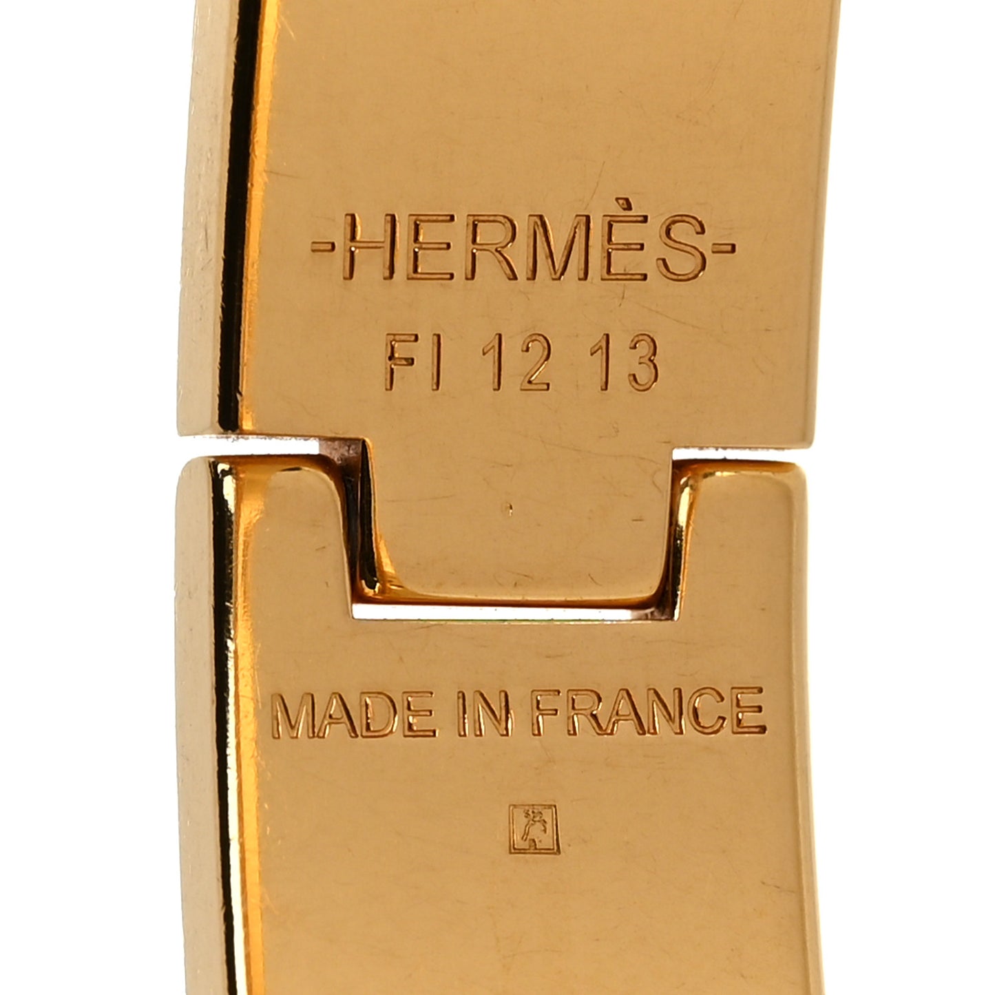 Enamel Narrow Clic Clac H Bracelet PM Beige Nacre