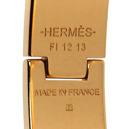 Hermes Enamel Narrow Clic Clac H Bracelet PM Beige Nacre 4 of 5