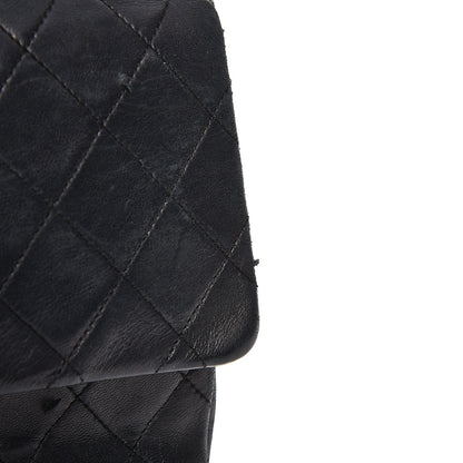 Chanel Lambskin Quilted Medium Double Flap Black 16 of 21