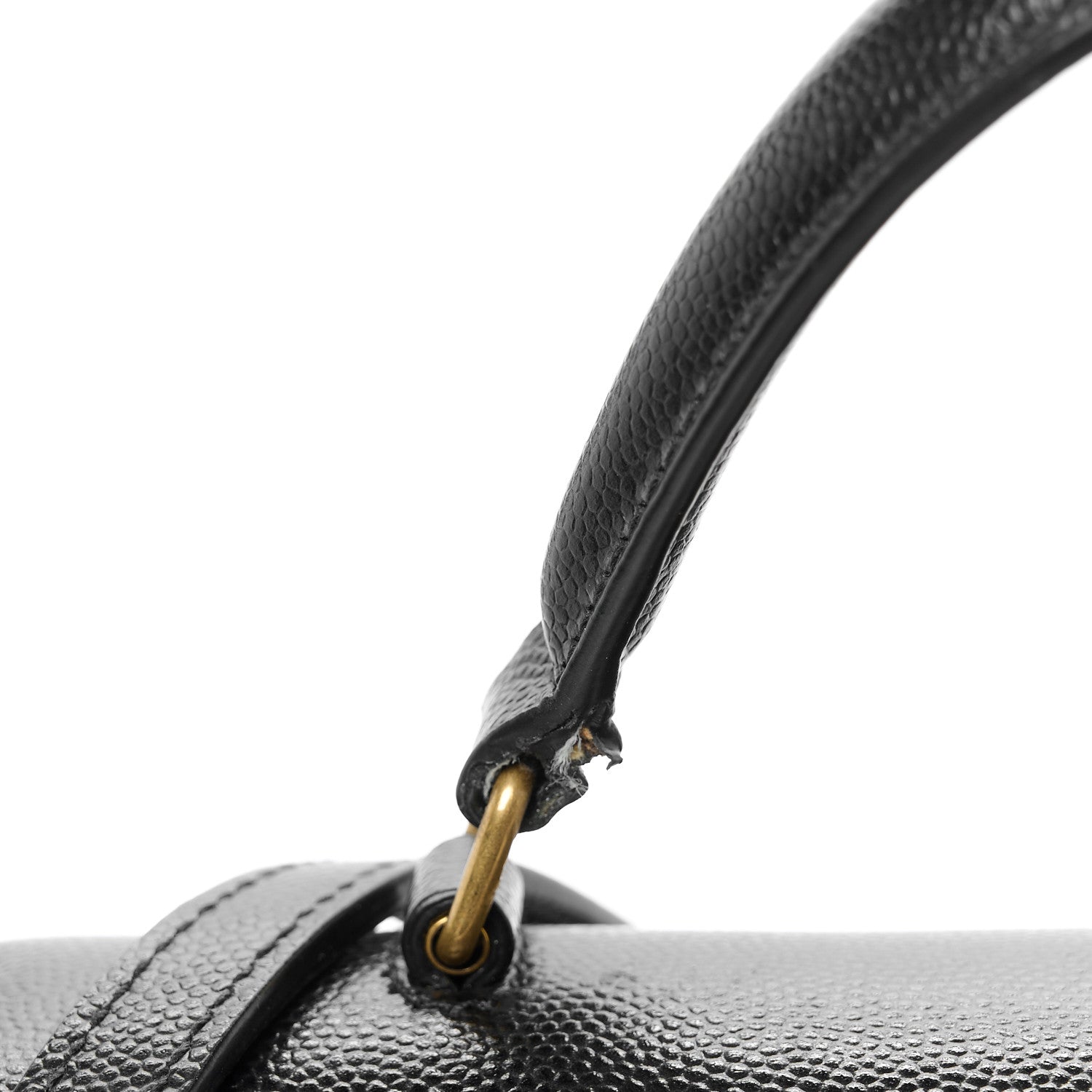 Saint Laurent Grain de Poudre Medium Classic Monogram Cassandra Top Handle Black 12 of 15