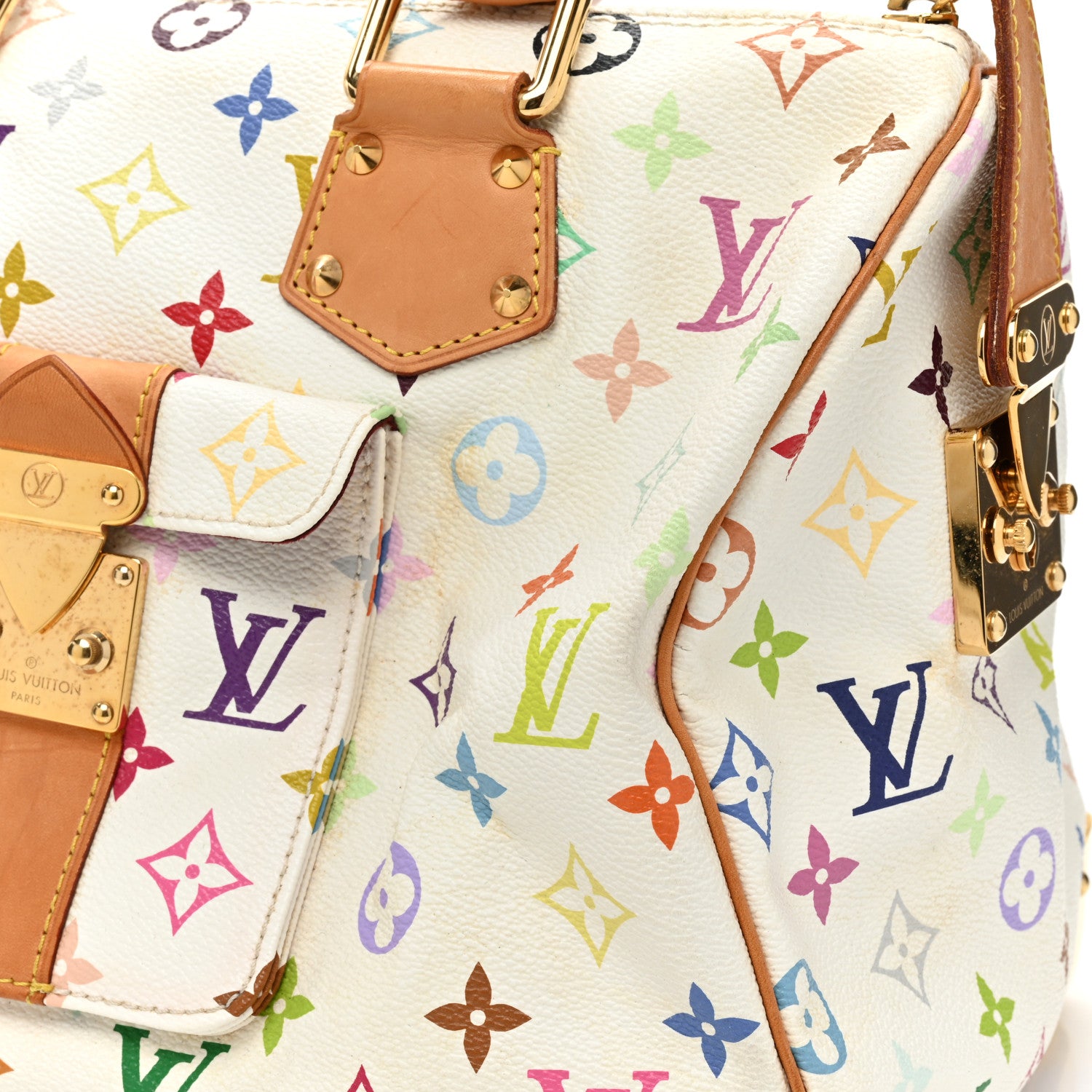 Louis Vuitton Monogram Multicolor Speedy 30 White 11 of 14
