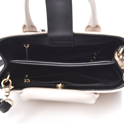 Chanel Grained Calfskin Mini Bi-Color Neo Executive Shopper Tote Beige Black 5 of 12