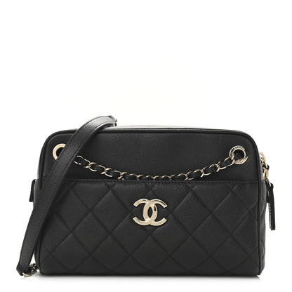 Chanel Caviar Quilted Small In & Out Camera Case Black 1 of 11