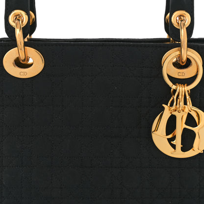 Christian Dior Nylon Cannage Medium Lady Dior Black 8 of 10