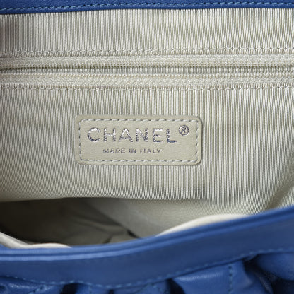 Chanel Washed Lambskin Chain Around Medium Messenger Blue 6 of 9