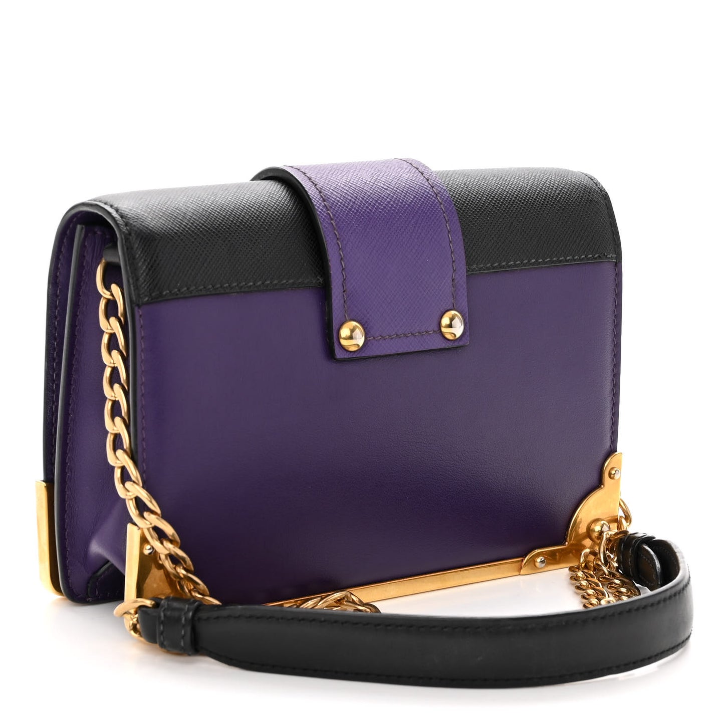City Calf Saffiano Astrology Cahier Bag Viola Black