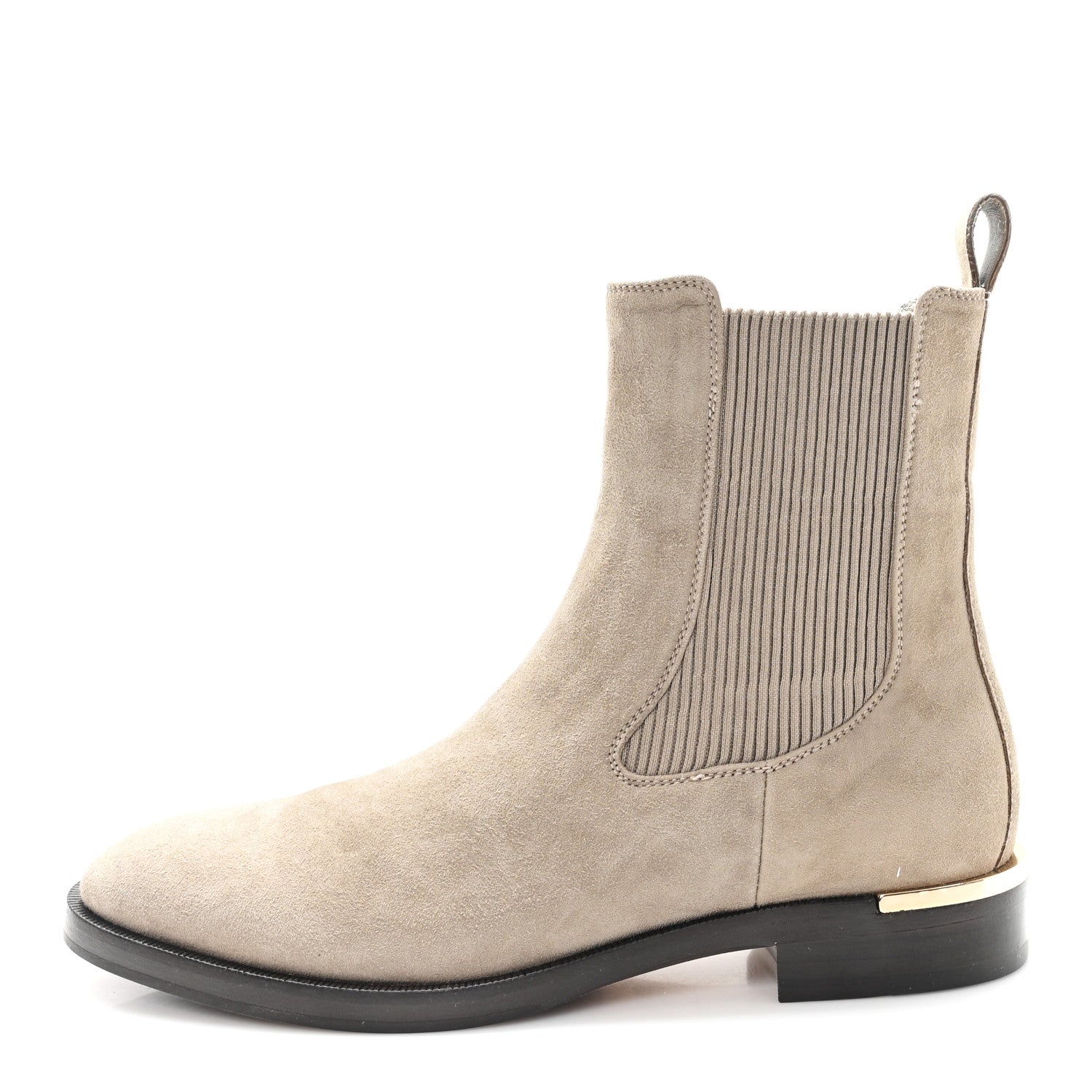 Jimmy Choo Suede Thessaly Ankle Boots 38 Taupe 1 of 9