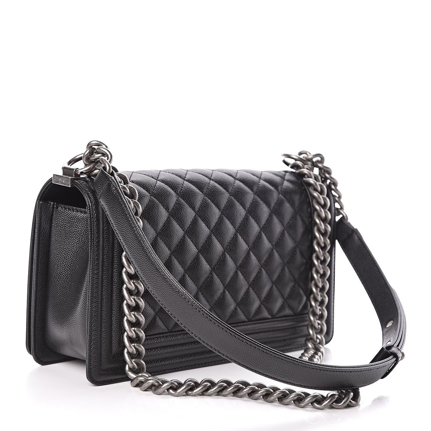 Chanel Caviar Quilted Medium Boy Flap Black 3 of 11