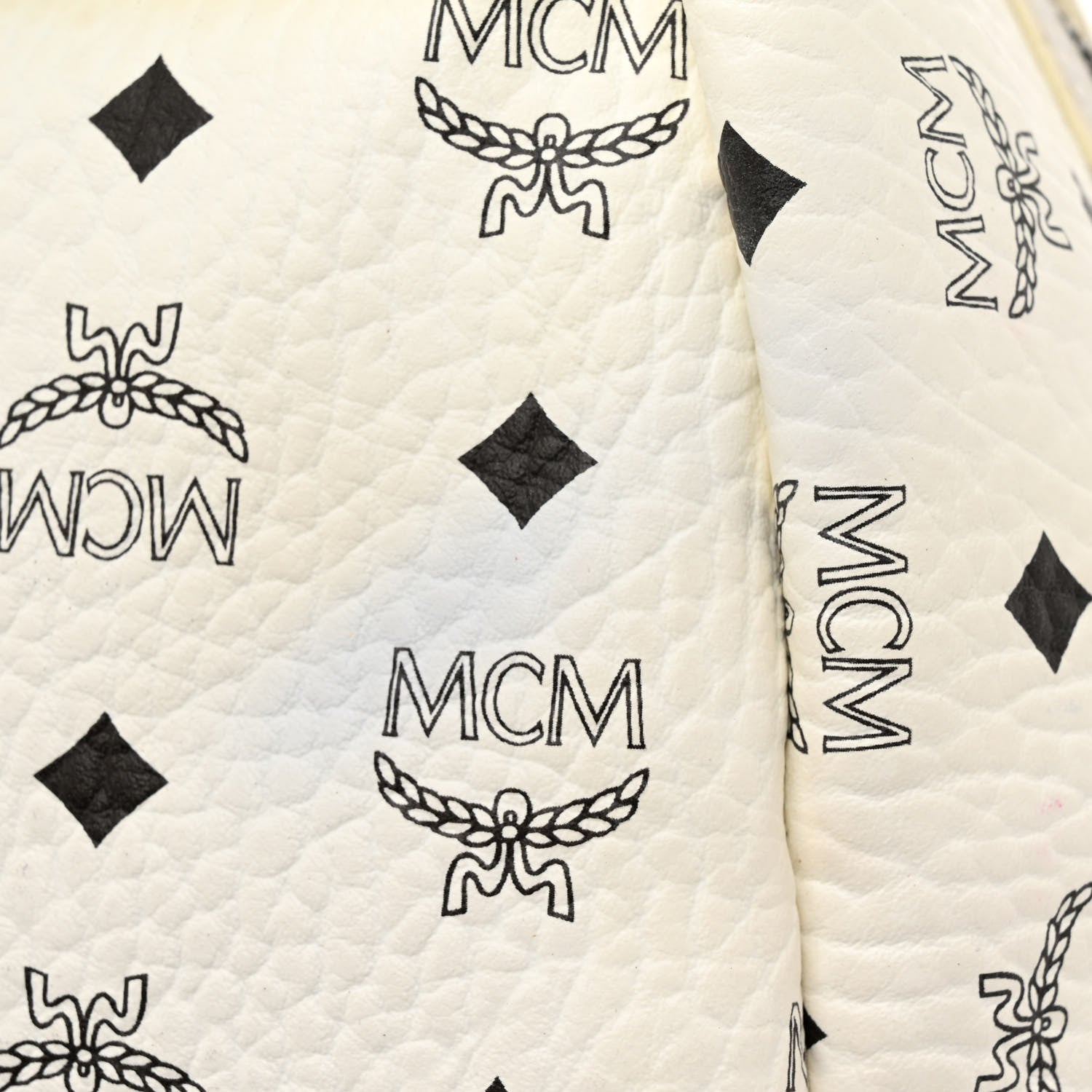 MCM Visetos Medium Side Studs Stark Backpack White 13 of 18