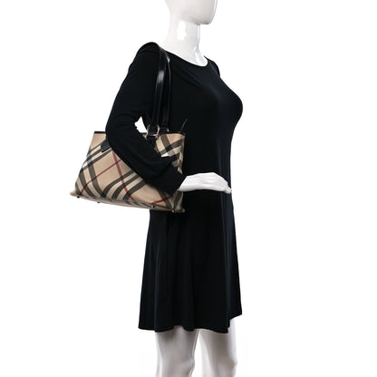 Burberry Supernova Check Small Nickie Tote Black 2 of 9
