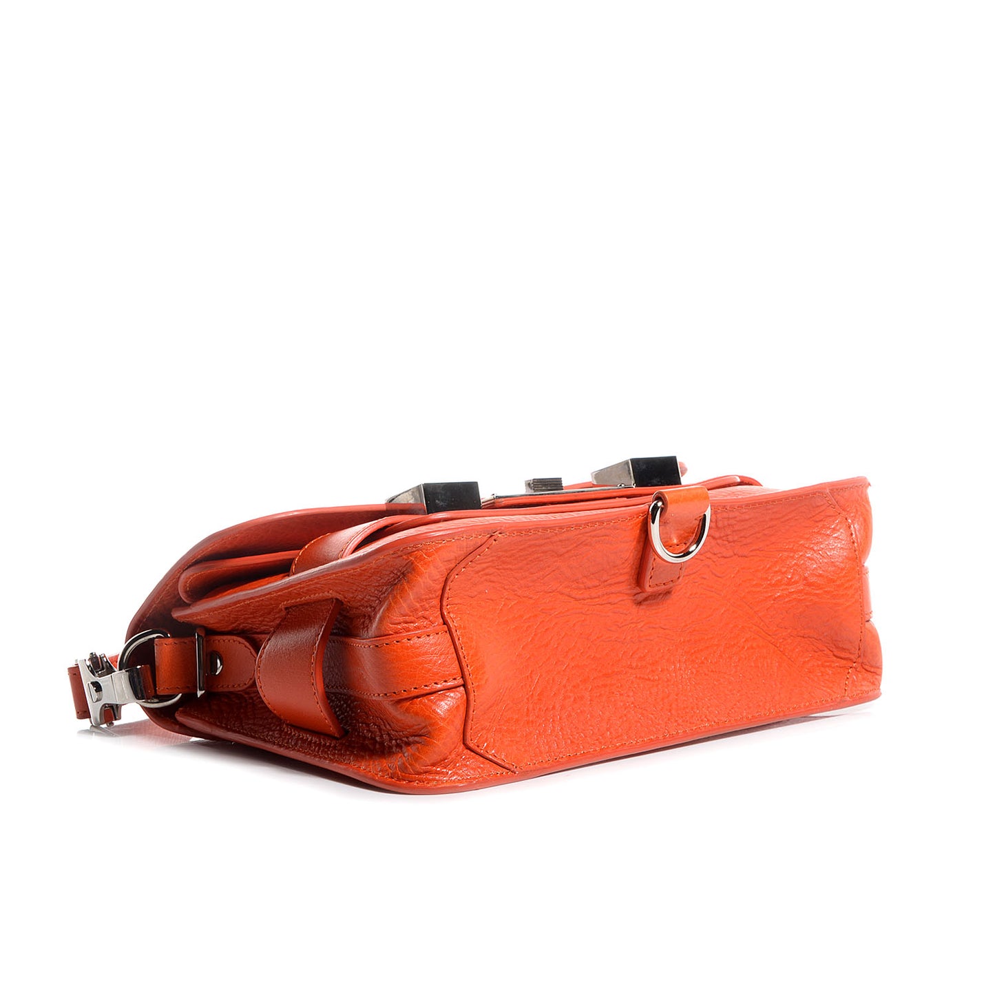 Leather Mini PS11 Classic Shoulder Bag Tangerine