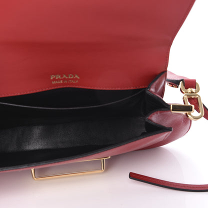 Prada Saffiano Lux Sidonie Shoulder Bag Fuoco 6 of 15